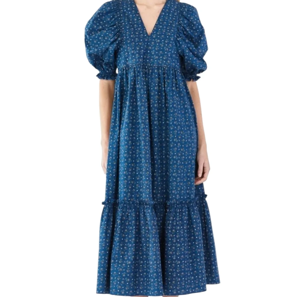 HUNTER BELL PALMER WILD BERRY PRAIRIE MAXI DRESS (SIZE S) - Picture 1 of 8